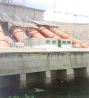 Water level in Akosombo Dam